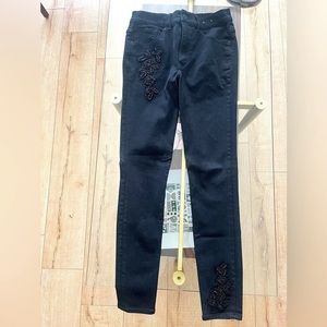 EXPRESS embellished super skinny jean